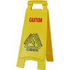 Plastic Bright Yellow Wet Floor Caution Sign