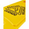 Plastic Bright Yellow Wet Floor Caution Sign